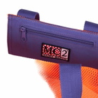 MC2 Saint Barth Mesh Orange Shopper Bag With Front Terry Embroidery