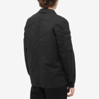 Stone Island Men's Garment Dyed Pocket Detail Zip Overshirt in Black