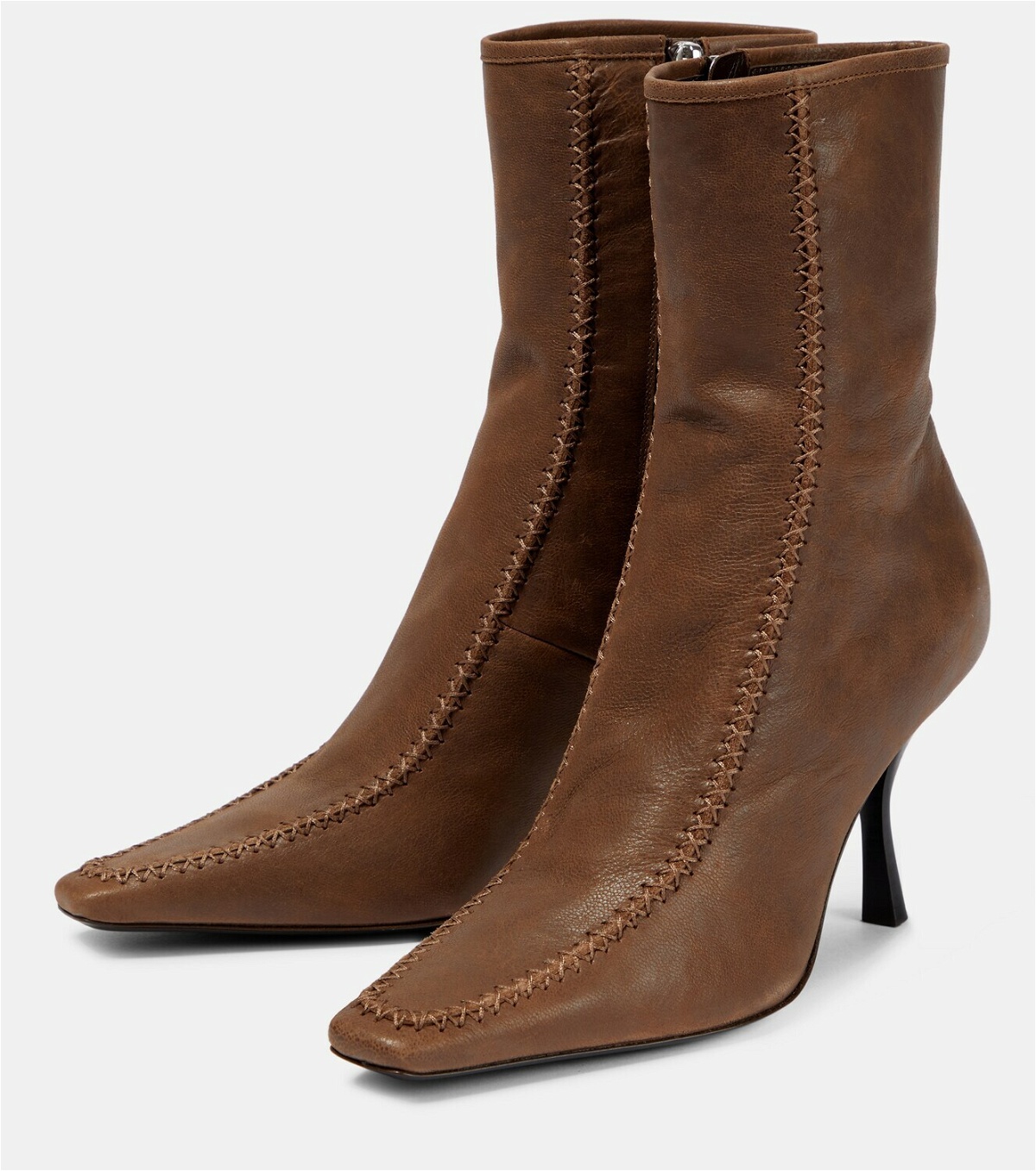 The Row - Romy leather ankle boots The Row