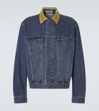 JW Anderson Corduroy-trimmed denim jacket