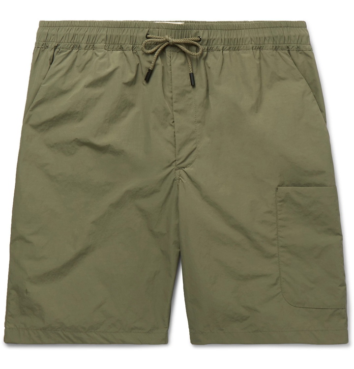 Photo: Folk - Painters Shell Drawstring Shorts - Green