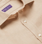 Ralph Lauren Purple Label - Textured-Linen Shirt - Brown