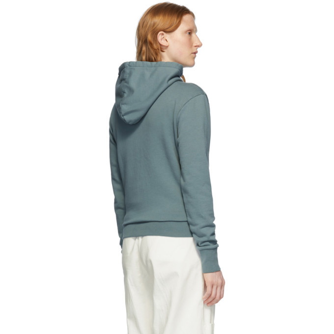 Maison Kitsune Green Double Fox Head Hoodie Maison Kitsune