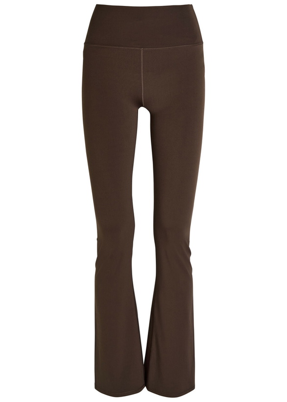 Photo: Vuori All The Feels Flared Stretch-jersey Leggings Brown