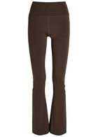 Vuori All The Feels Flared Stretch-jersey Leggings Brown