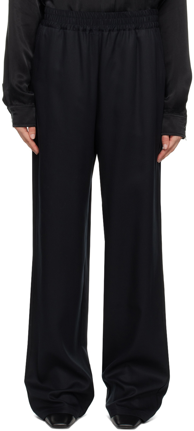 Han Kjobenhavn Black Wide-Leg Trousers