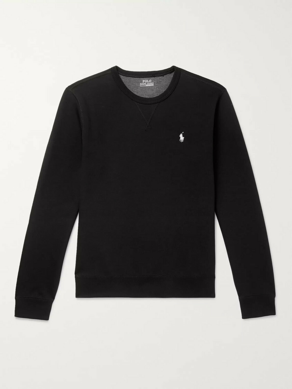 Polo Ralph Lauren - Logo-Embroidered Jersey Sweatshirt - Black