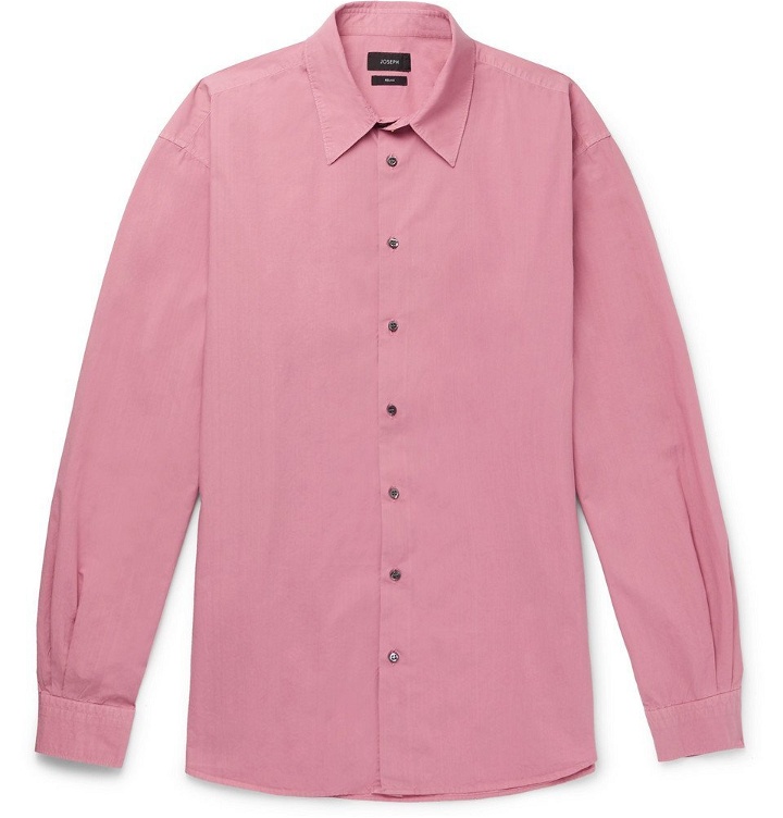 Photo: Joseph - Cotton-Poplin Shirt - Men - Pink
