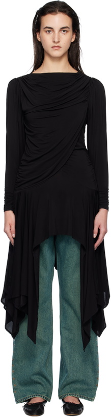 Photo: Paloma Wool Black Melinda Midi Dress