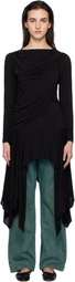Paloma Wool Black Melinda Midi Dress