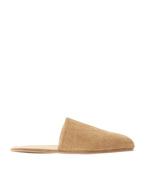 Photo: Our Legacy - Cigarr Brushed-Suede Slippers - Brown