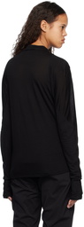 POST ARCHIVE FACTION (PAF) Black Paneled Long Sleeve T-Shirt