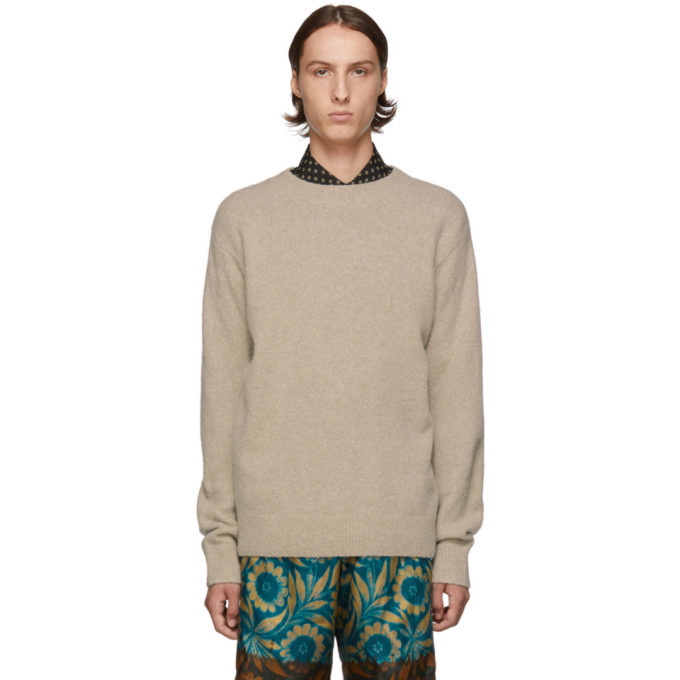 Photo: Dries Van Noten Beige Tim Sweater