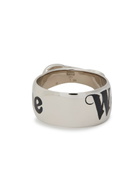 Vivienne Westwood Belt Logo-enamelled Sterling Silver Ring