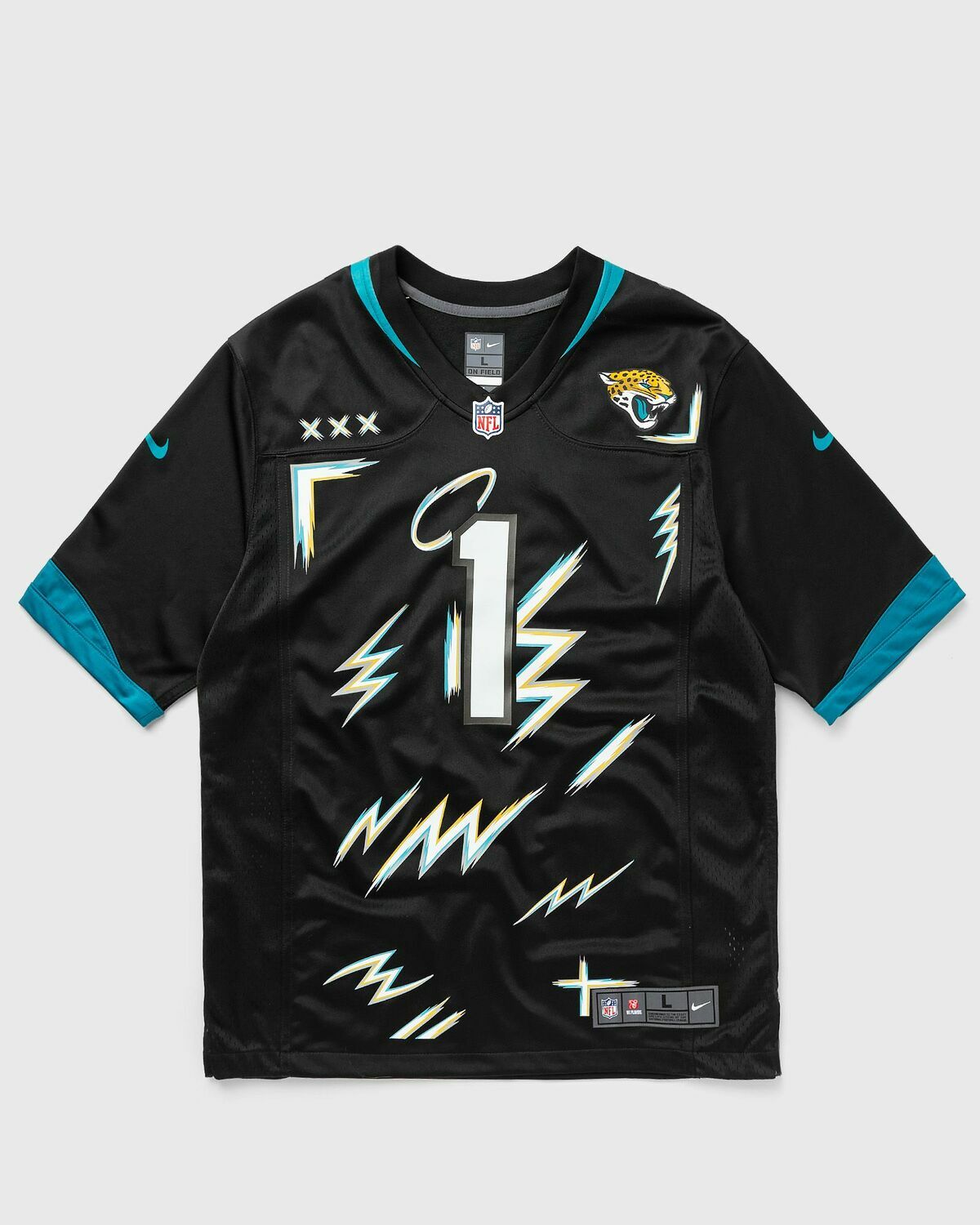 Fanatics Nike X Hard Jacksonville Jaguars Game Jersey Travis Etienne Jr 1 Black Jerseys