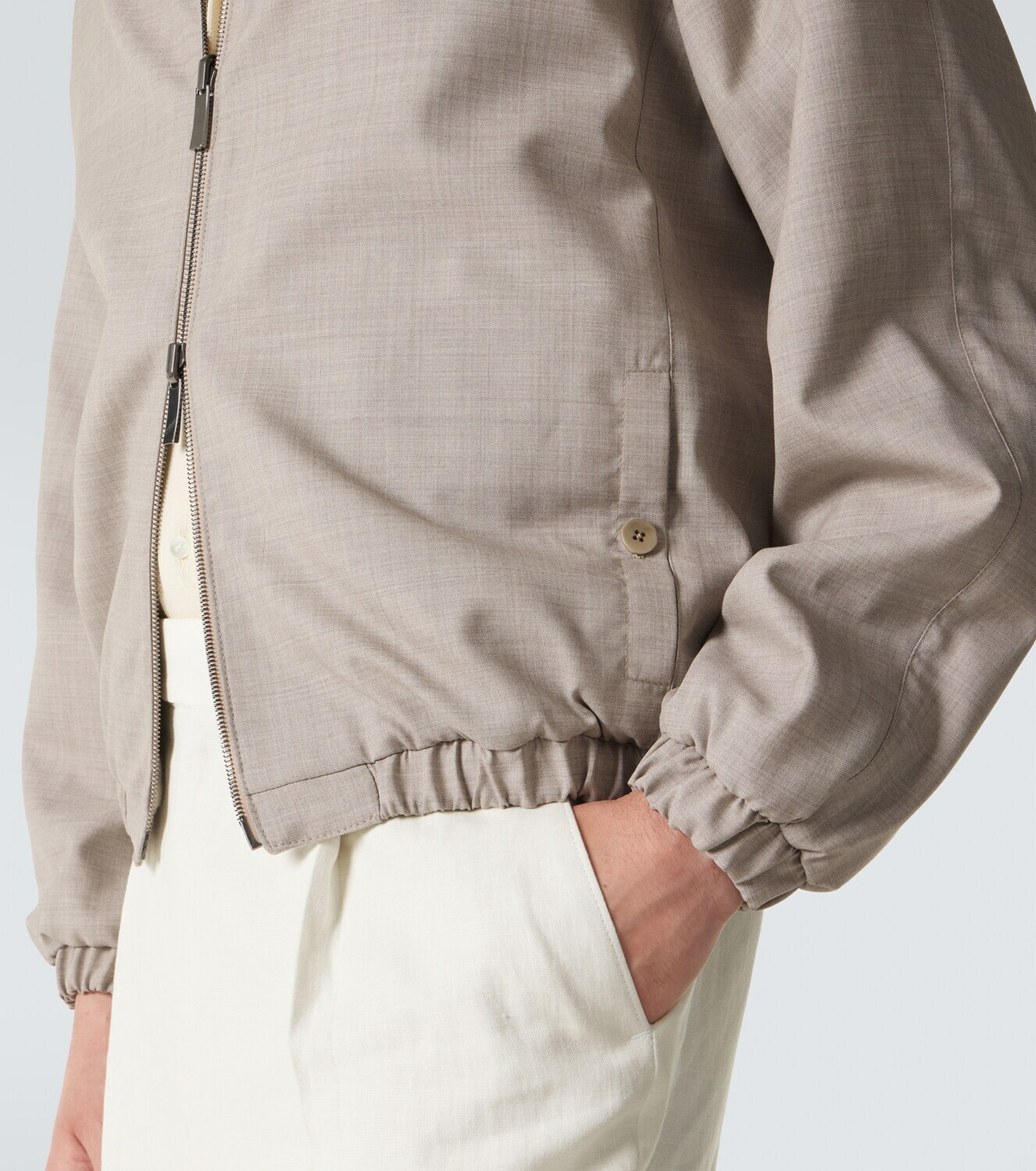 Stòffa Reversible wool bomber jacket
