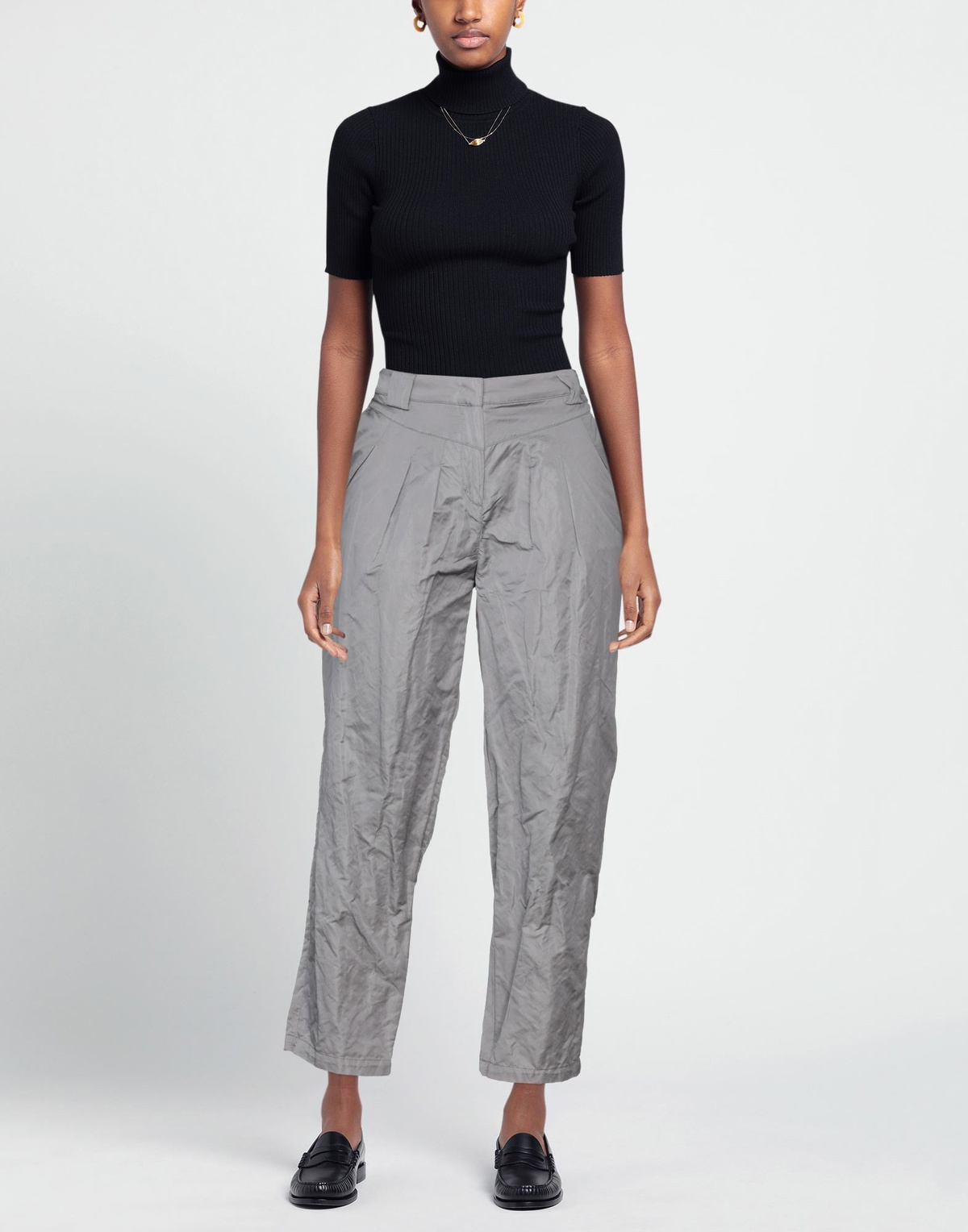 Manila Grace Womens Pants in Grey