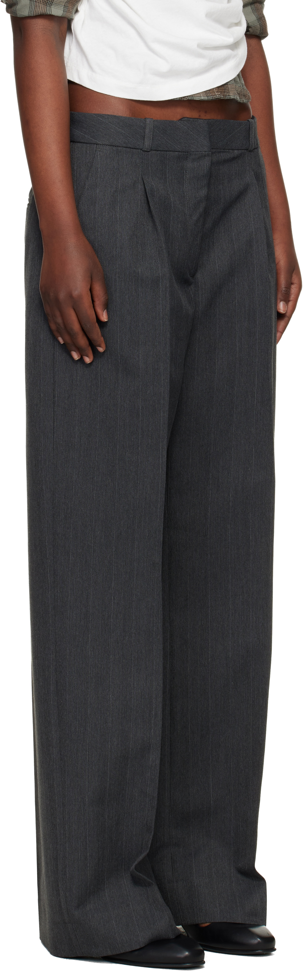 OUR LEGACY Gray Universe Trousers