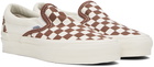 Vans Off-White & Brown Premium Slip-On 98 Sneakers