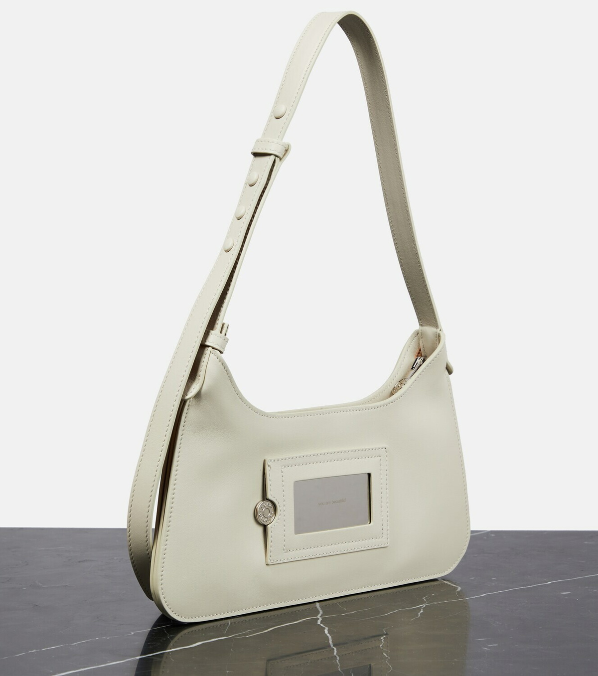 Acne Studios プラット ミニショルダーバッグ ホワイト Acne Studios プラット ミニショルダーバッグ ホワイト