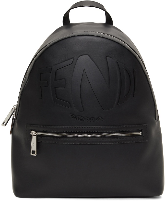Photo: Fendi Black Logo Backpack