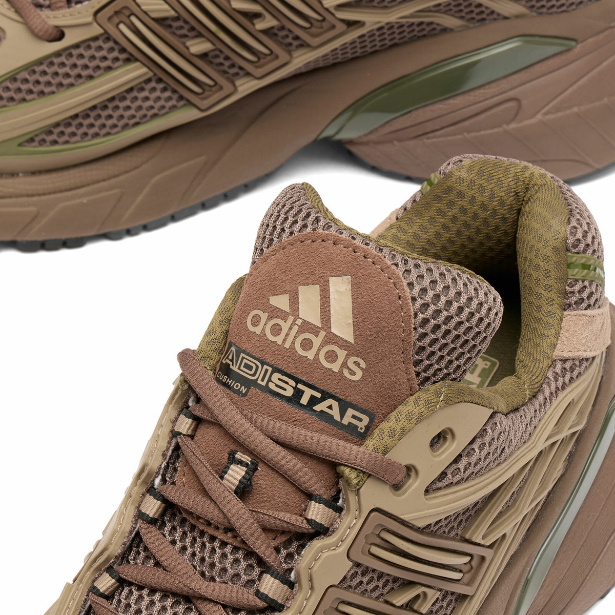 Adidas Men's Adistar Xlg 20 Sneaker in Chalky Brown/Earth Strata/Olive Strata