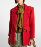 Saint Laurent Wool and silk-blend tweed jacket