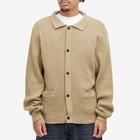 Fucking Awesome Men's Encyclopedia Knit Cardigan in Brown