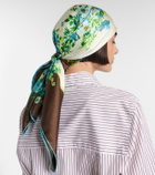 Alémais Floral silk scarf