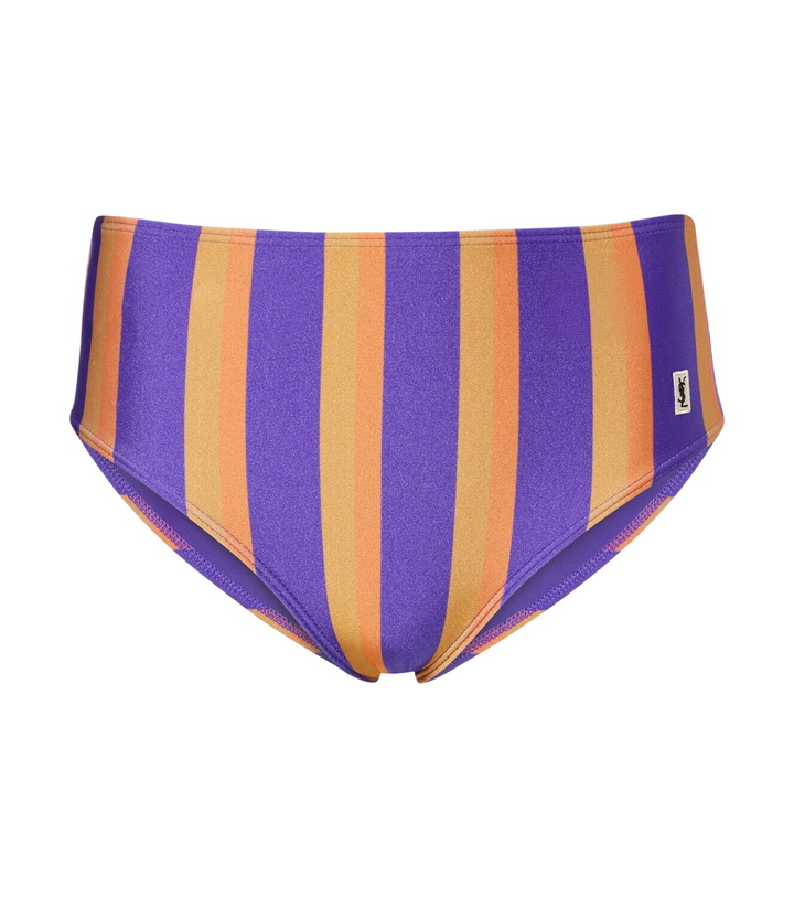 Photo: Saint Laurent Striped bikini bottoms