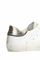 Philippe Model Prsx Low Sneakers In White Leather