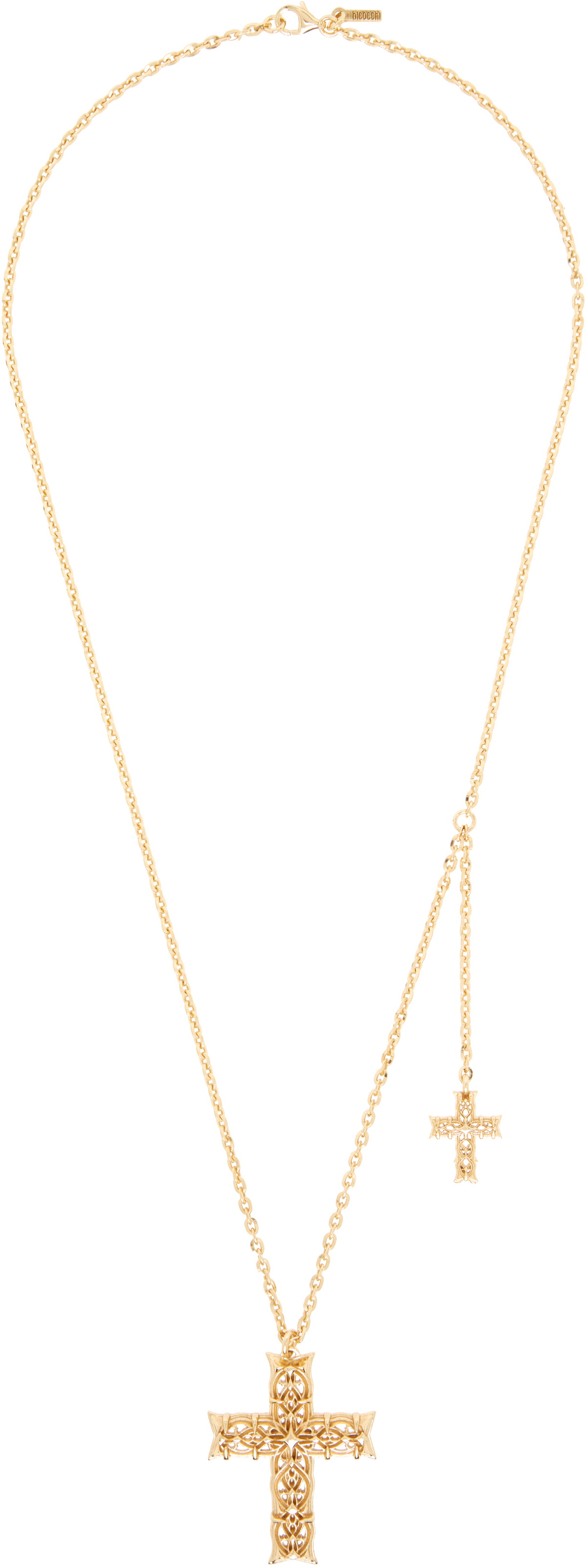 Emanuele Bicocchi Notre-Dame Cross & Side Cross Necklace
