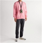 Acne Studios - Forba Oversized Logo-Appliquéd Loopback Cotton-Jersey Sweatshirt - Pink
