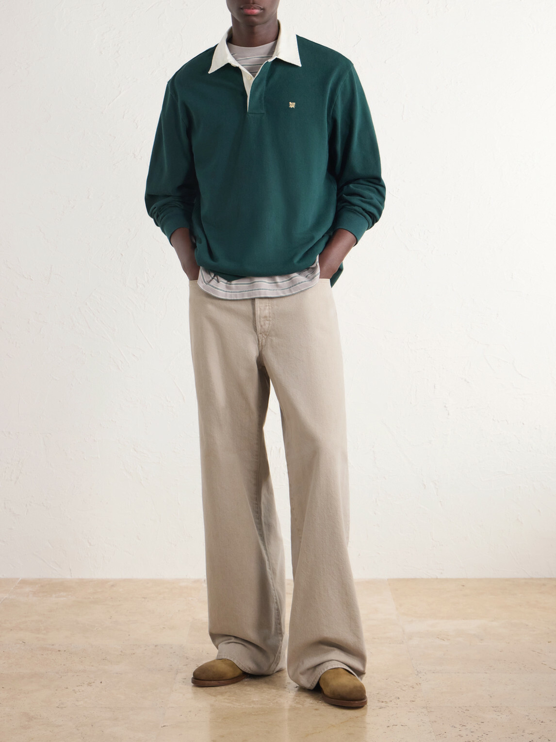 Aimé Leon Dore - Cotton-Jersey Polo Shirt - Green