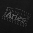Aries Men's Long Sleeve Temple T-Shirt in Black