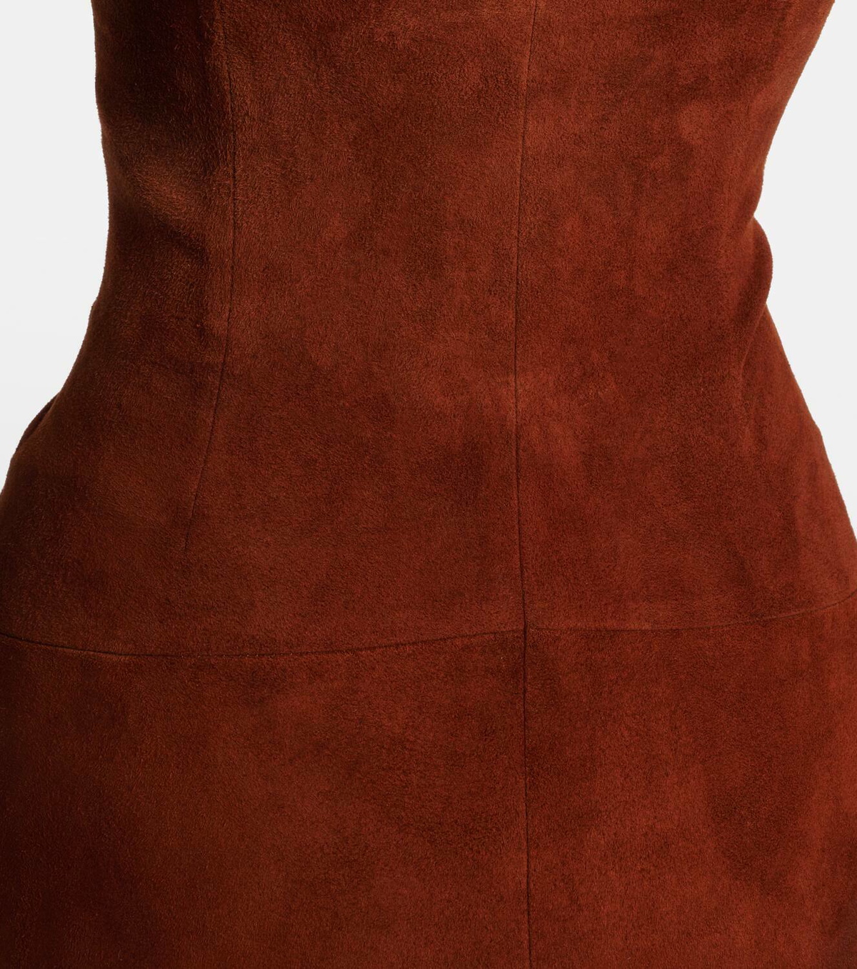 Stouls Monica strapless suede midi dress