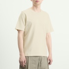 Folk Men's Textured T-Shirt in Ecru