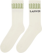 Lanvin Off-White Curb Socks