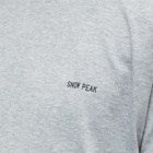 Snow Peak Men's Ropework T-Shirt in Medium Grey