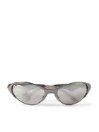 Acne Studios - Apin D-Frame Stainless Steel Wraparound Sunglasses