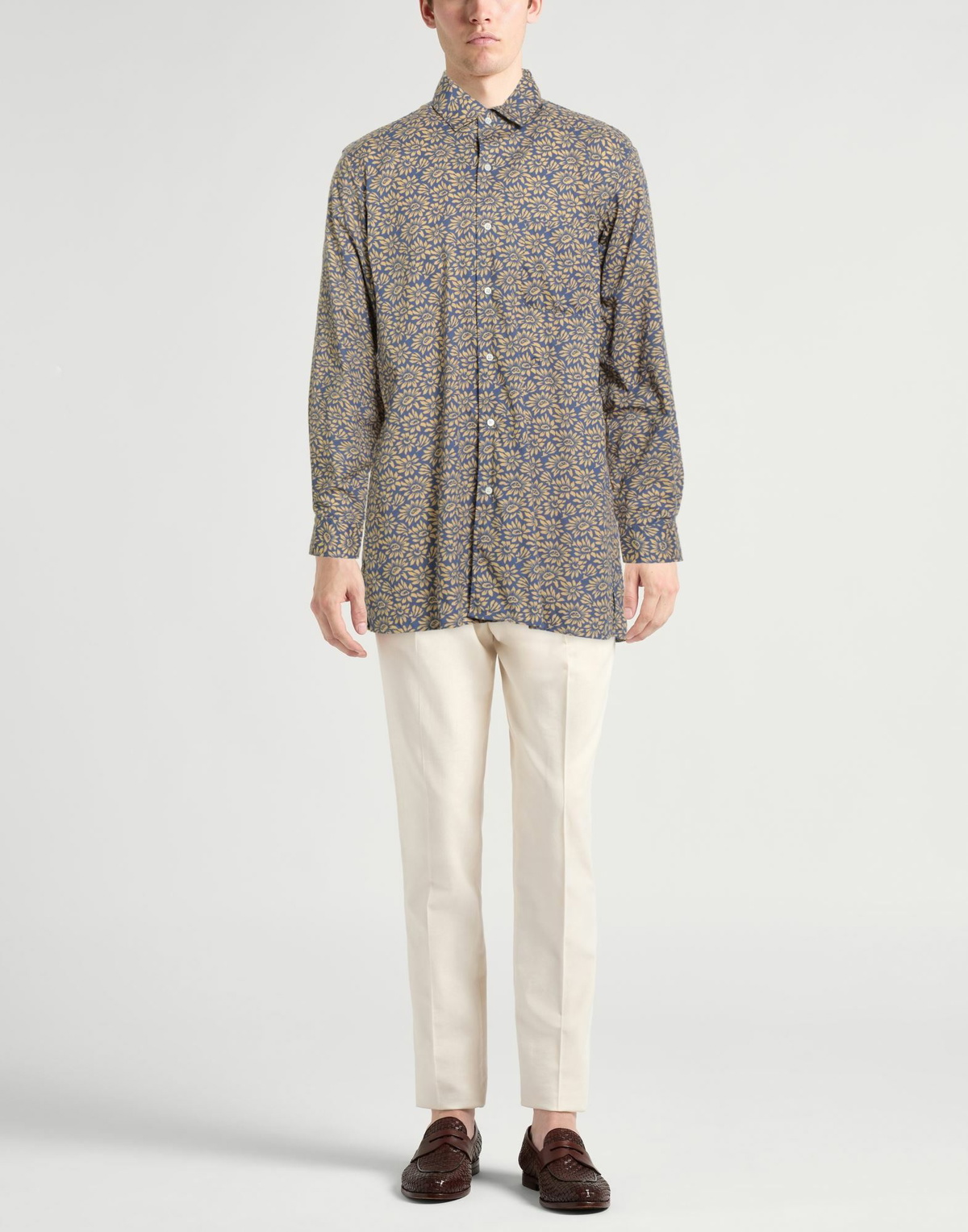 Massimo Alba Mens Shirt in Blue