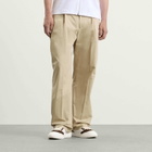 Casablanca Men's Pleated Straight Leg Trouser in Beige