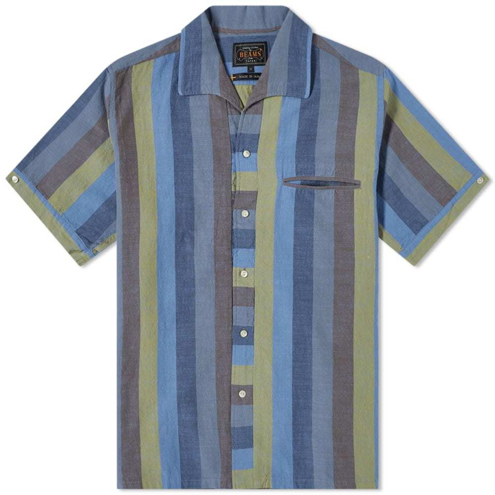 Photo: Beams Plus Short Sleeve Italian Collar Stripe Shirt