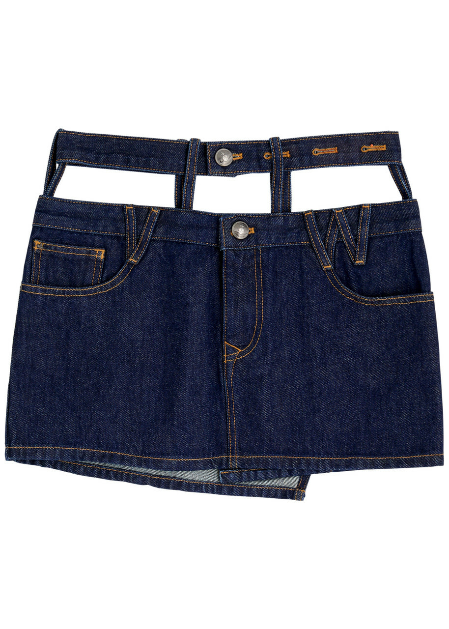 Vivienne Westwood Cut-out Denim Mini Skirt Indigo Vivienne Vivienne Westwood Cut-out Denim Mini Skirt Indigo Vivienne