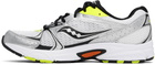 Saucony White & Silver Grid Ride Millennium Sneakers