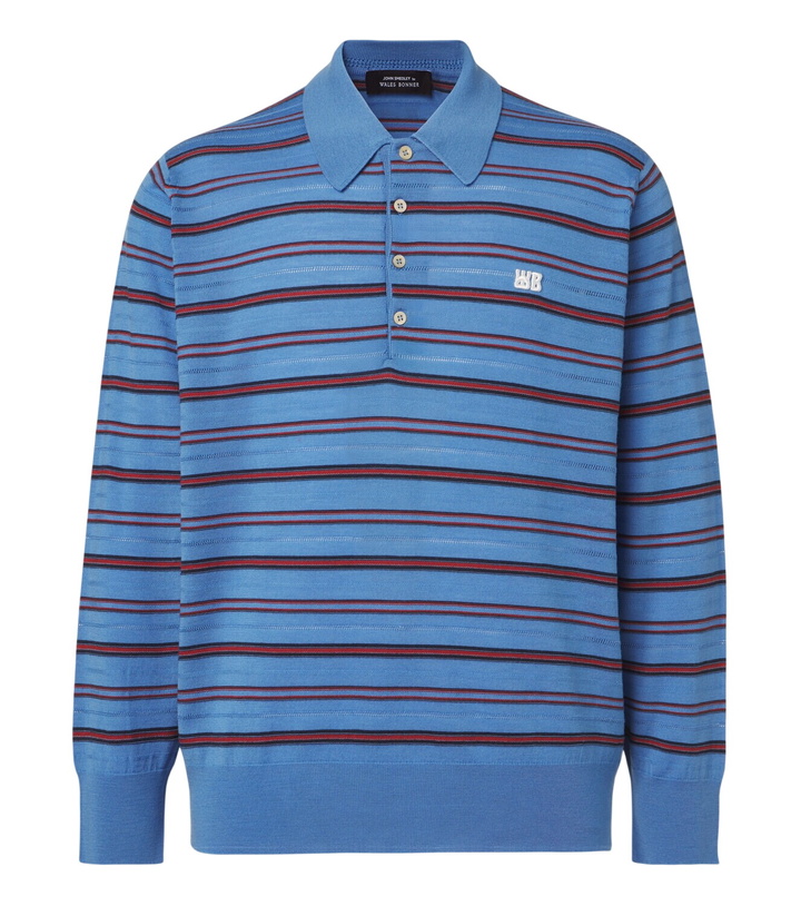 Photo: Wales Bonner Beam striped wool polo sweater