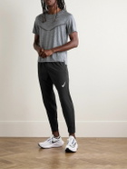Nike Running - AeroSwift Slim-Fit Tapered Panelled Dri-FIT ADV Track Pants - Black