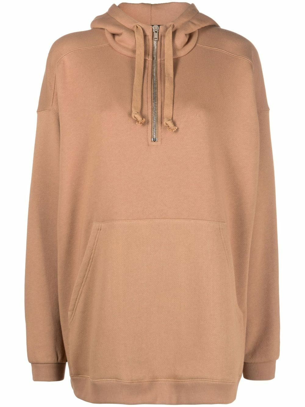 Gucci Beige Logo Web Half-Zip Hoodie Gucci