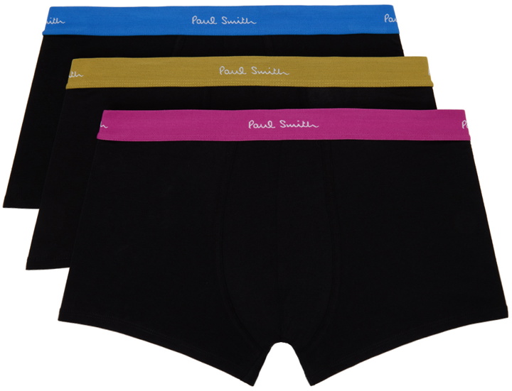 Photo: Paul Smith Three-Pack Black Boxer Briefs