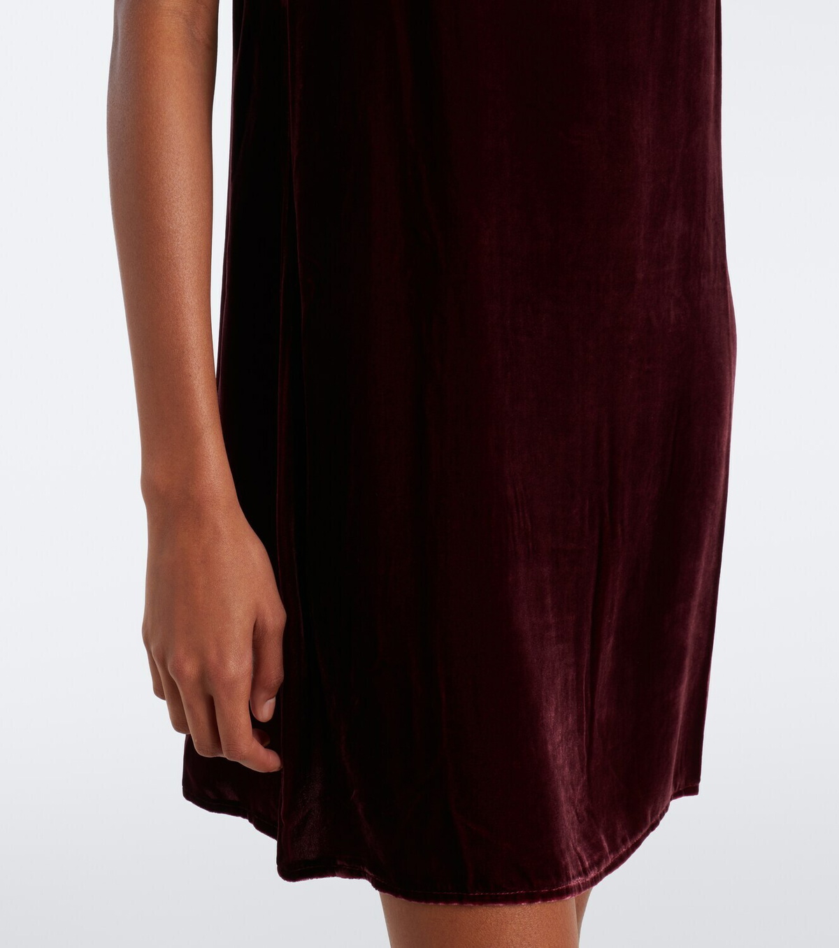 Asceno Forio velvet minidress